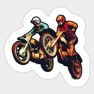 Motorcycle Shirt Vintage Race Sticker